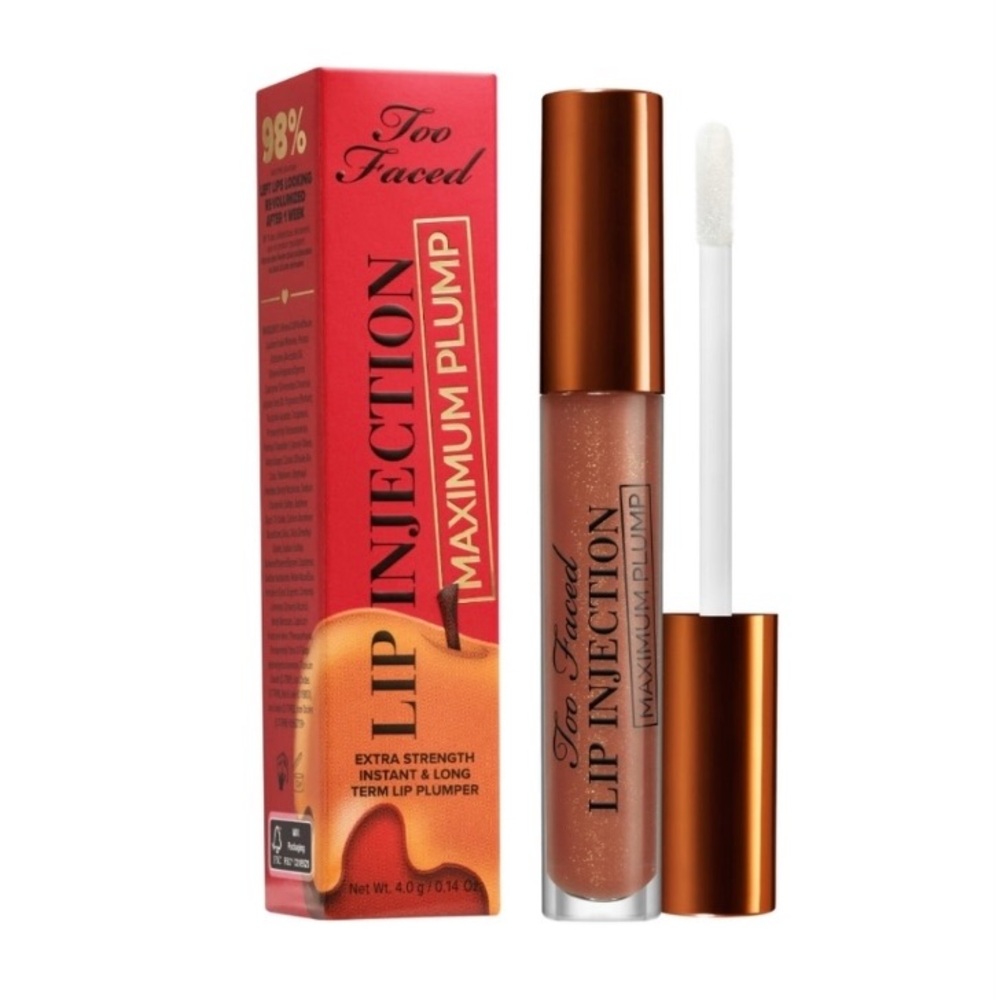 Too Faced Lip Injection Maximum Plump Gloss Carmel Apple Limited Edition